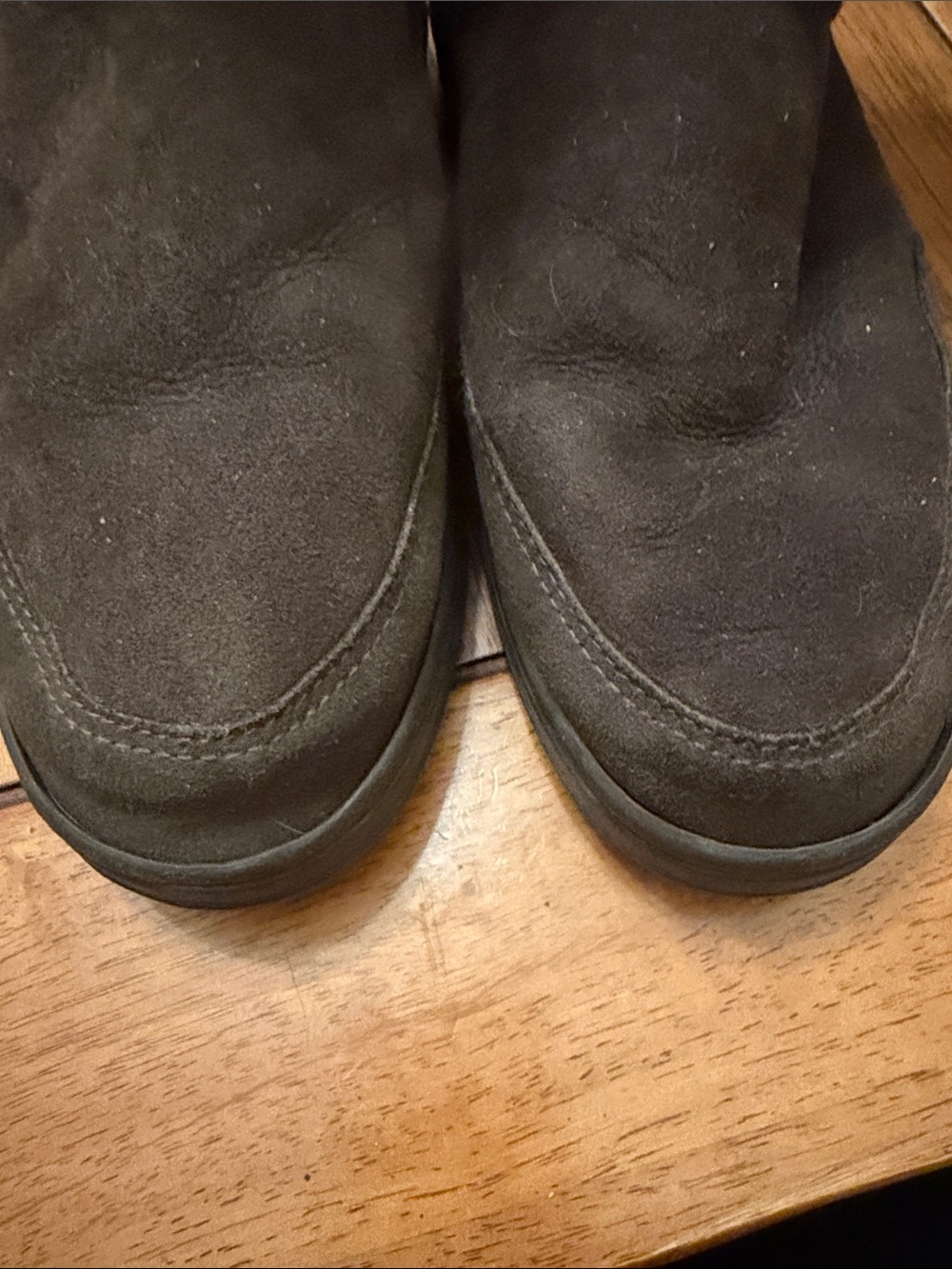 UGG Brown Suede Short Shearling-Lined Booties - Picture 8 of 8